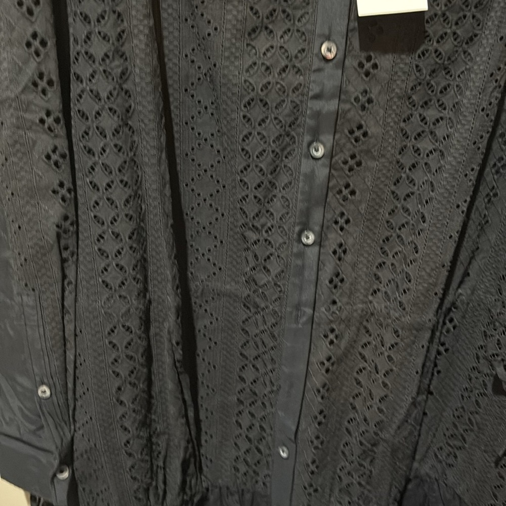 Thakoon eyelet button up tunic dress size 2. NWT - Picture 2 of 6
